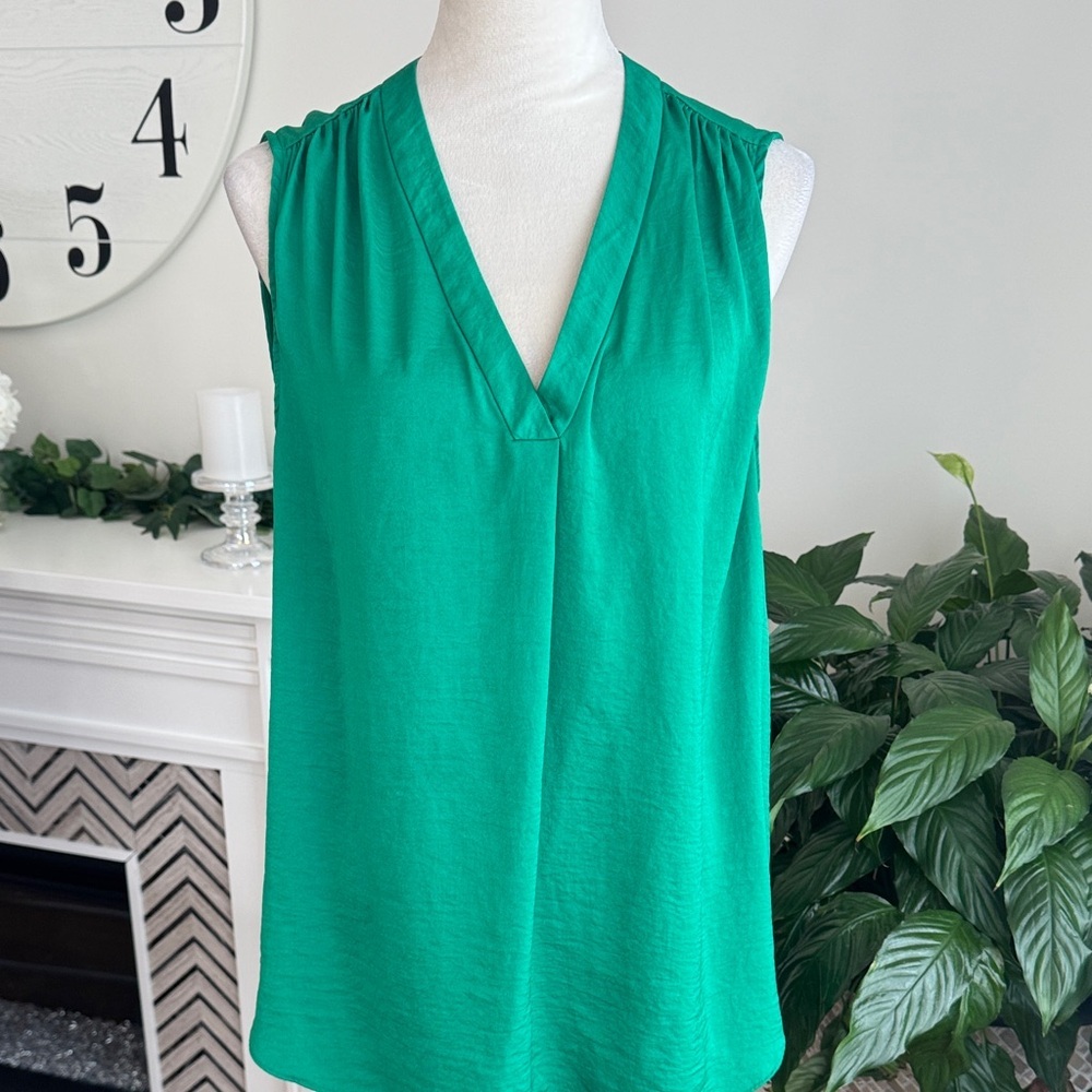 Alfani Vibrant Green Sleeveless Top